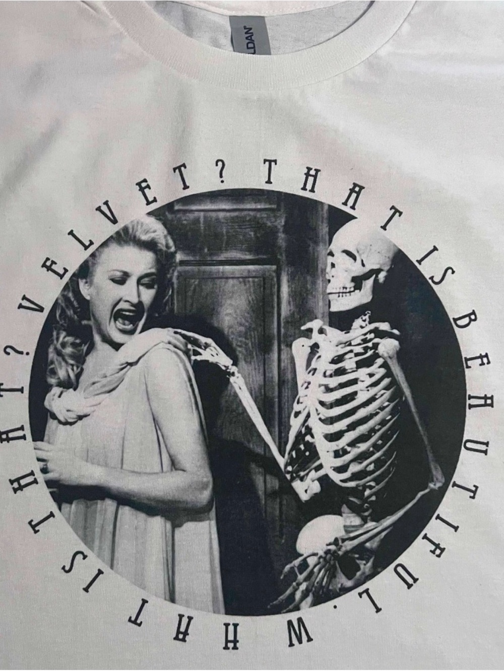 Skeleton weird retro funny punk size 2XL White Unisex T-Shirt